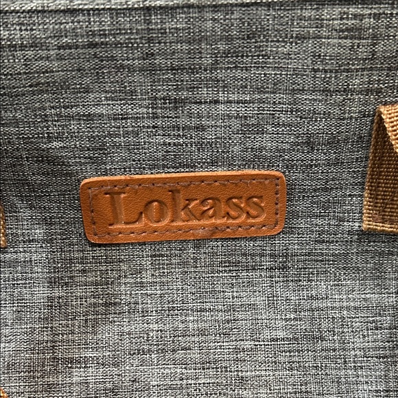 Lokass Double decker Gray and Brown Cooler Bag, EUC. - Picture 2 of 5